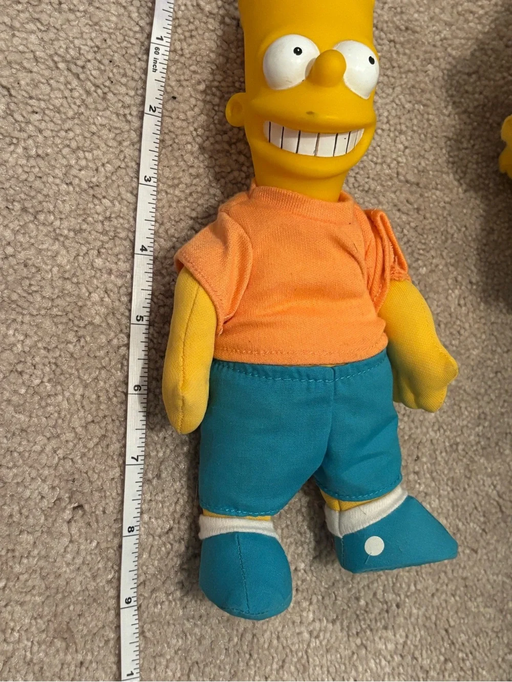 Vintage The Simpsons Bart Lisa Maggie Simpson Plush Toy Lot Bendy Lisa Tags